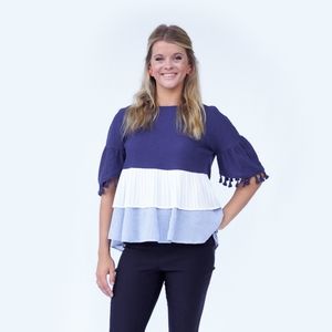 Layered Tassel Detail Top